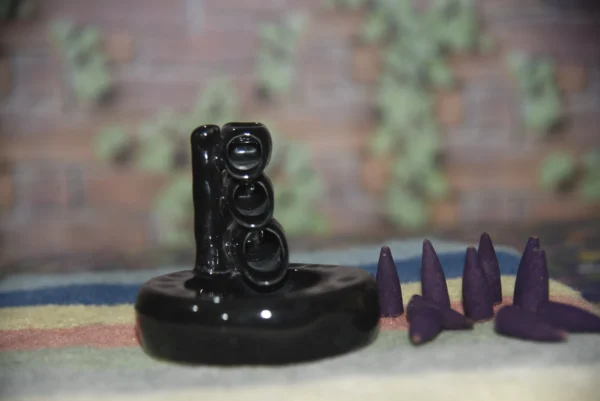 imperium Aroma backflow incense cone holder - bamboo