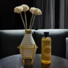 Imperium Sandalwood Reed Diffuser Set (Ceramic with Golden Brass Neck)