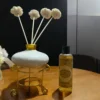 Imperium Sandalwood Reed Diffuser Set (Ceramic with Golden Brass Neck)