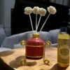 Imperium Tropical Sunset Reed Diffuser Set (Ceramic with Golden Brass Neck)