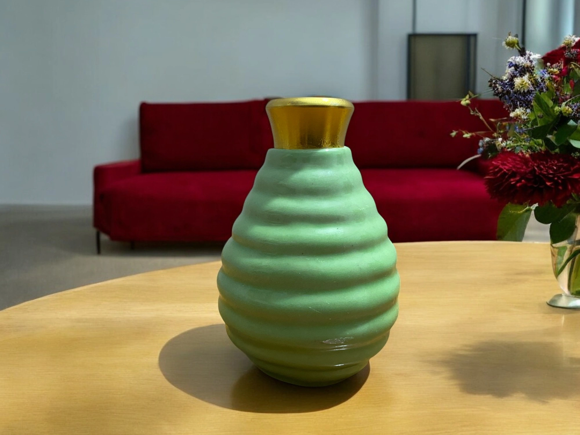 Imperium Rose Reed Diffuser Set (Ceramic with Golden Brass Neck) - Image 2