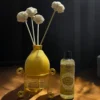 Imperium Lemongrass Reed Diffuser Set (Ceramic with Golden Brass Neck)