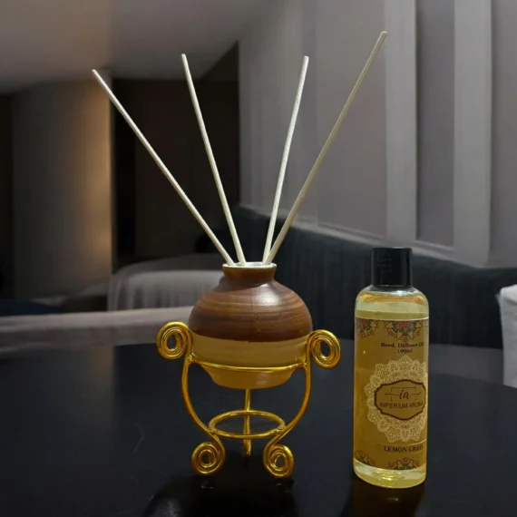 Imperium Lemon Grass Reed Diffuser Set (Ceramic)