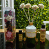 Imperium Aroma Lemongrass Reed Diffuser Gift Set (Ceramic Pot with Golden Brass Neck)