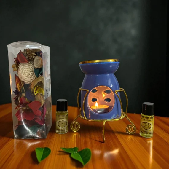 Imperium Aroma Cherry Blossom Vaporizer (Ceramic with Golden Brass Neck)