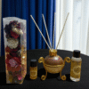 Imperium Aroma Rose Reed Diffuser Gift Set (Ceramic Pot with Golden Brass Neck)