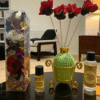 Imperium Aroma Lavender Reed Diffuser Gift Set (Ceramic Pot with Golden Brass Neck)