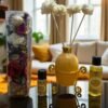 Imperium Aroma Lime Reed Diffuser Gift Set (Ceramic Pot with Golden Brass Neck)