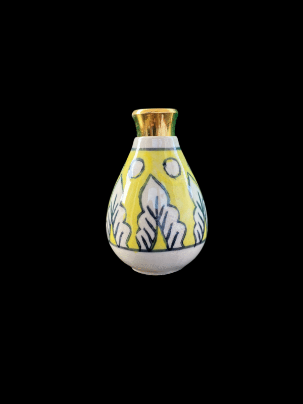 Imperium Aroma Tropical Sunset Reed Diffuser Gift Set (Ceramic Pot with Golden Brass Neck) - Image 4