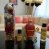 Imperium Aroma Rose Reed Diffuser Gift Set (Ceramic Pot with Golden Brass Neck)