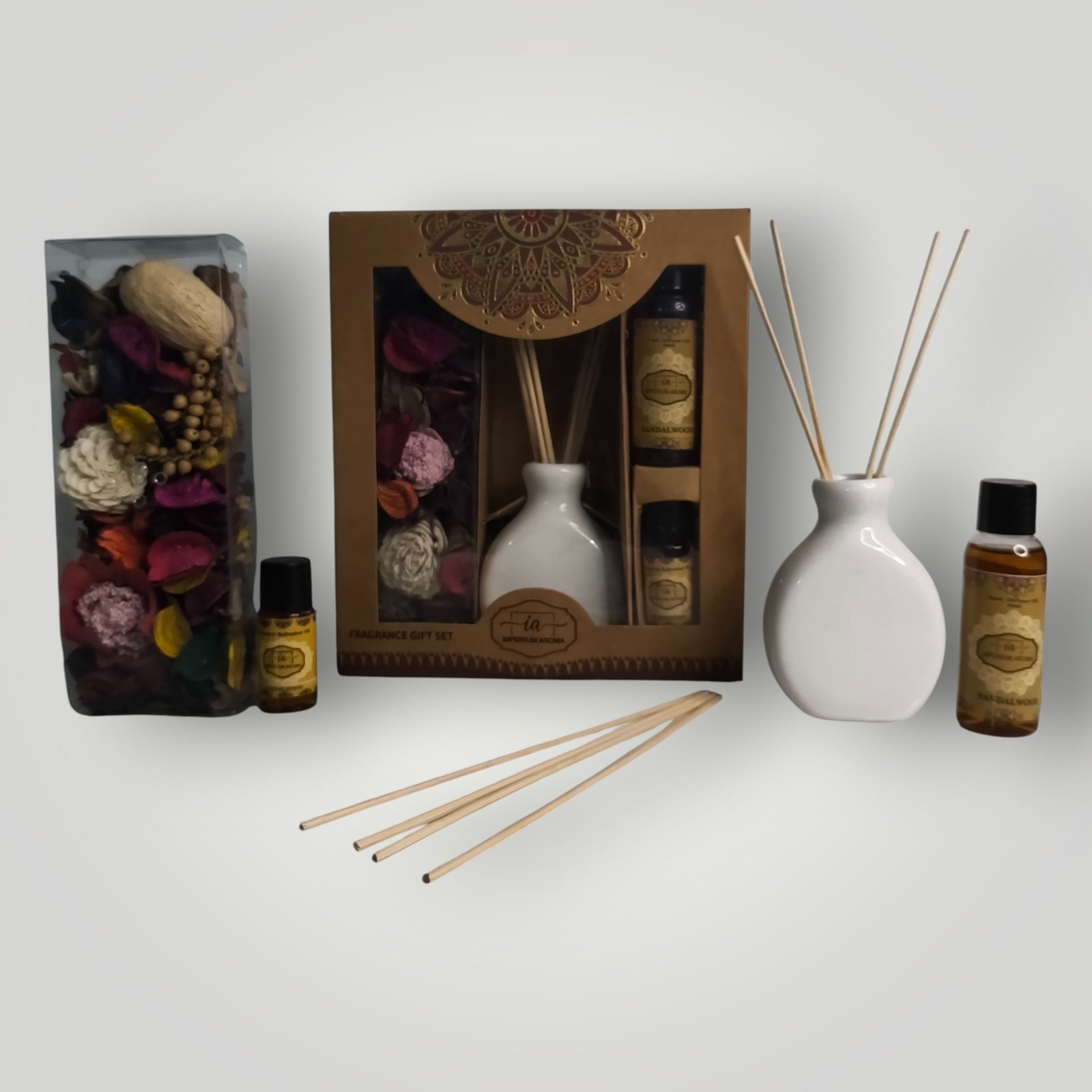 Imperium Aroma Sandalwood Reed Diffuser Gift Set