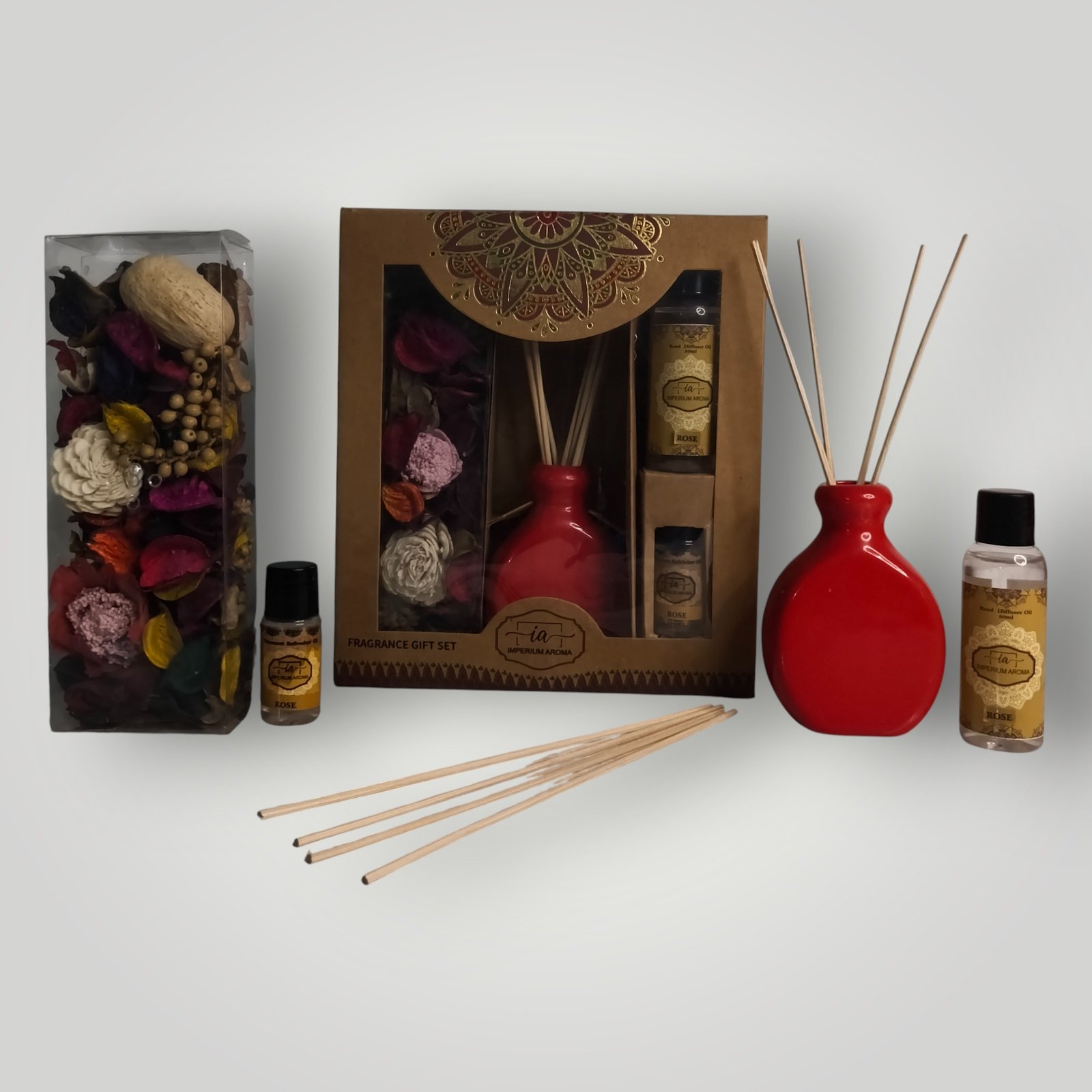 Imperium Aroma Rose Reed Diffuser Gift Set