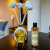 Imperium Aroma Lavender Reed Diffuser Set (Ceramic with Golden Brass Neck)