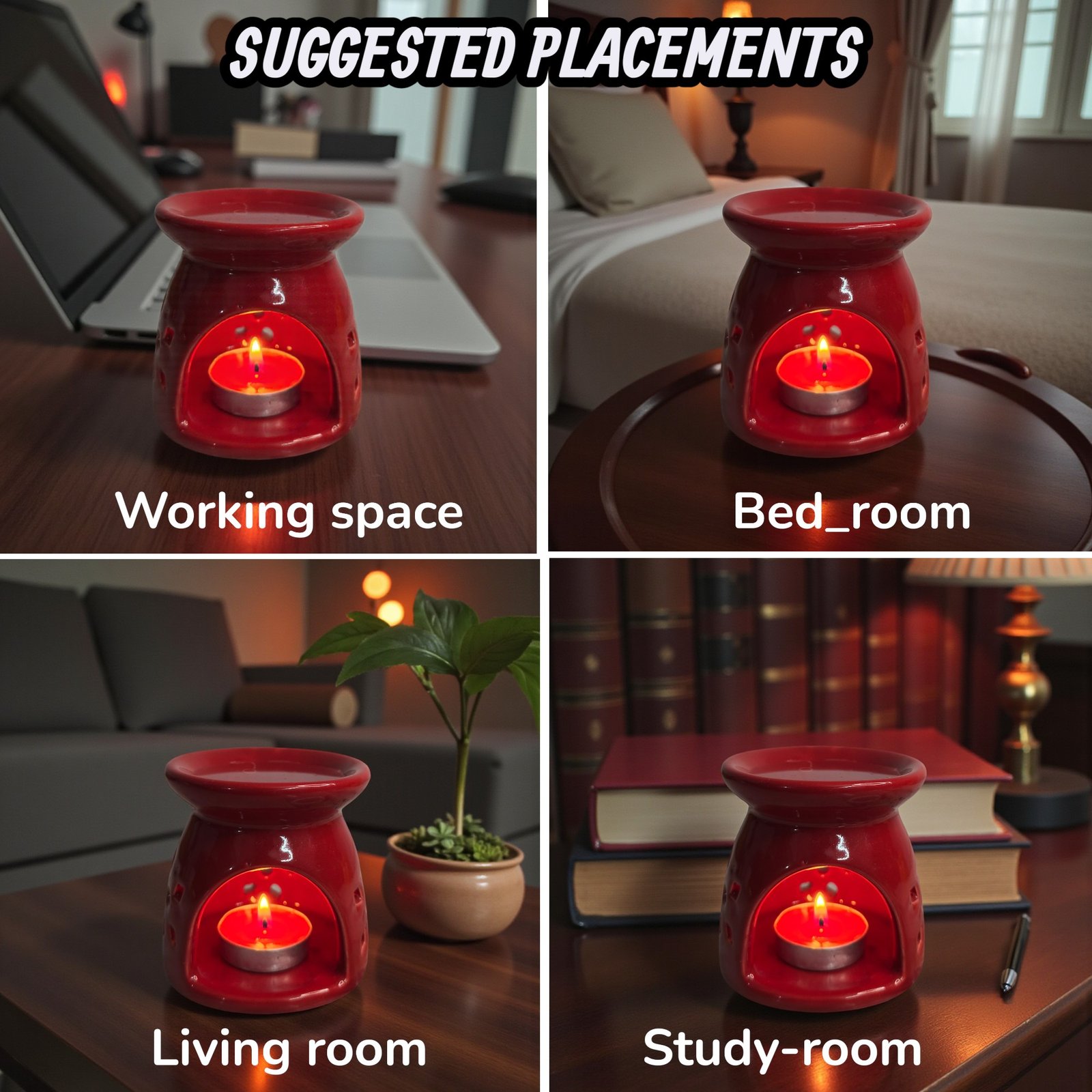 Imperium Aroma Rose Tealight Diffuser - Image 3