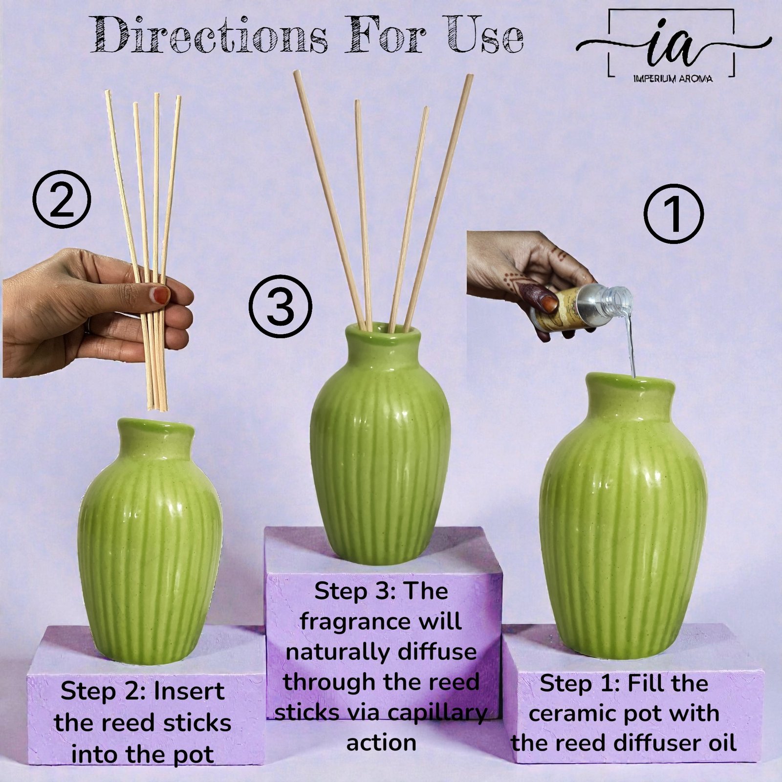 Imperium Aroma Lavender Reed Diffuser Set - Image 4