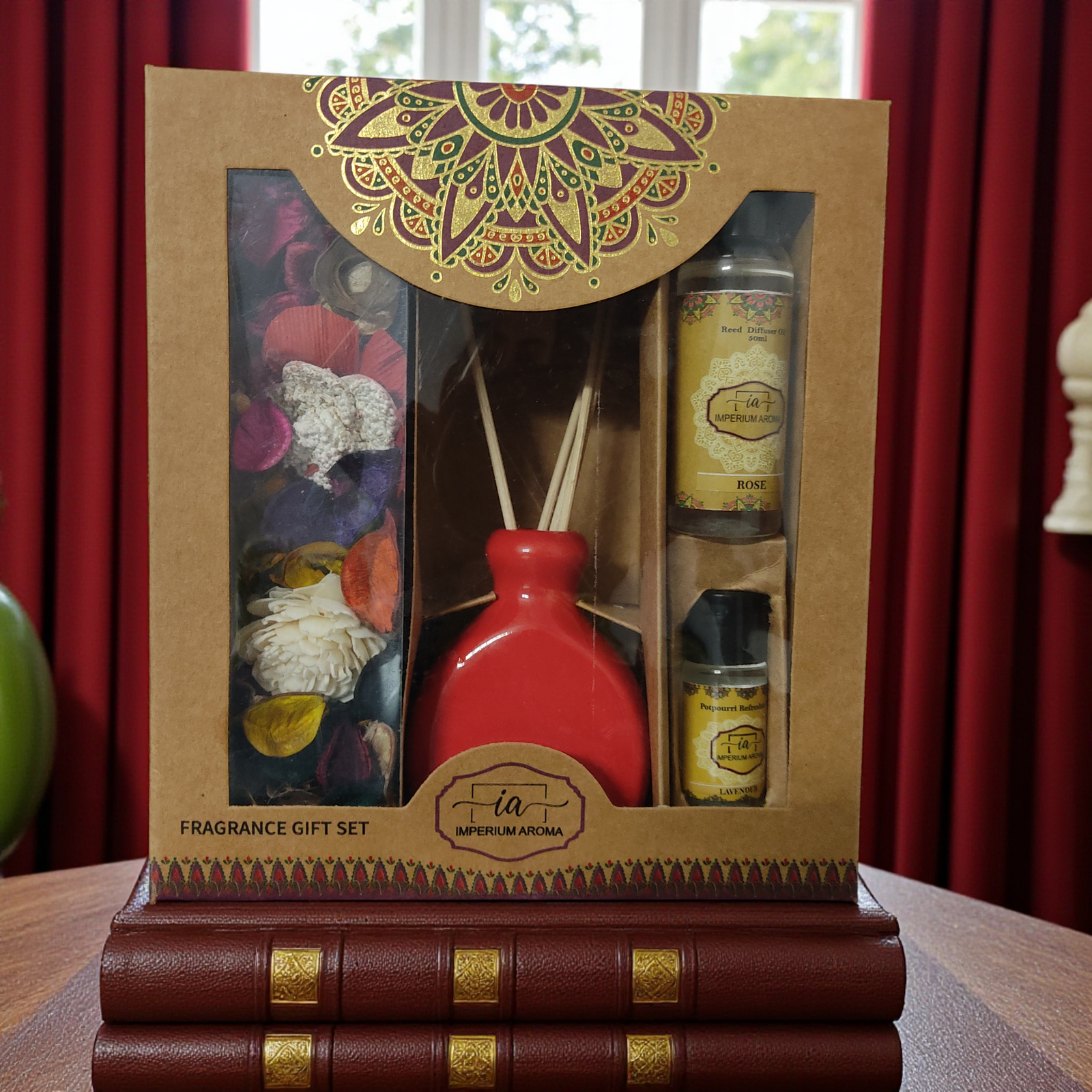 Imperium Aroma Rose Reed Diffuser Gift Set - Image 5