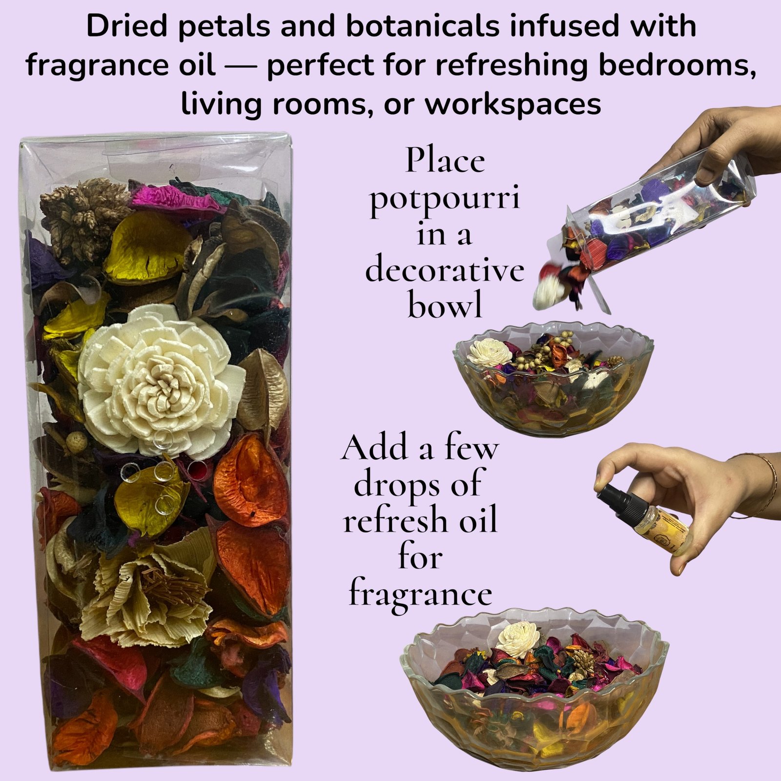 Imperium Aroma Rose Reed Diffuser Gift Set (Ceramic Pot with Golden Brass Neck) - Image 5