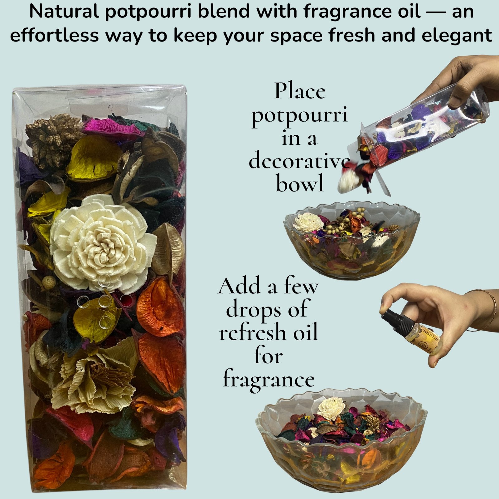 Imperium Aroma Rose Reed Diffuser Gift Set (Ceramic Pot with Golden Brass Neck) - Image 4