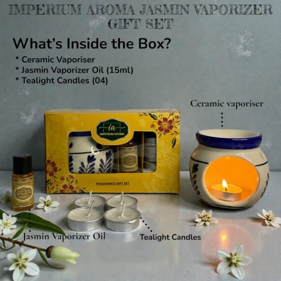 Imperium Aroma Jasmin Vaporizer Gift Set (Hand Painted)