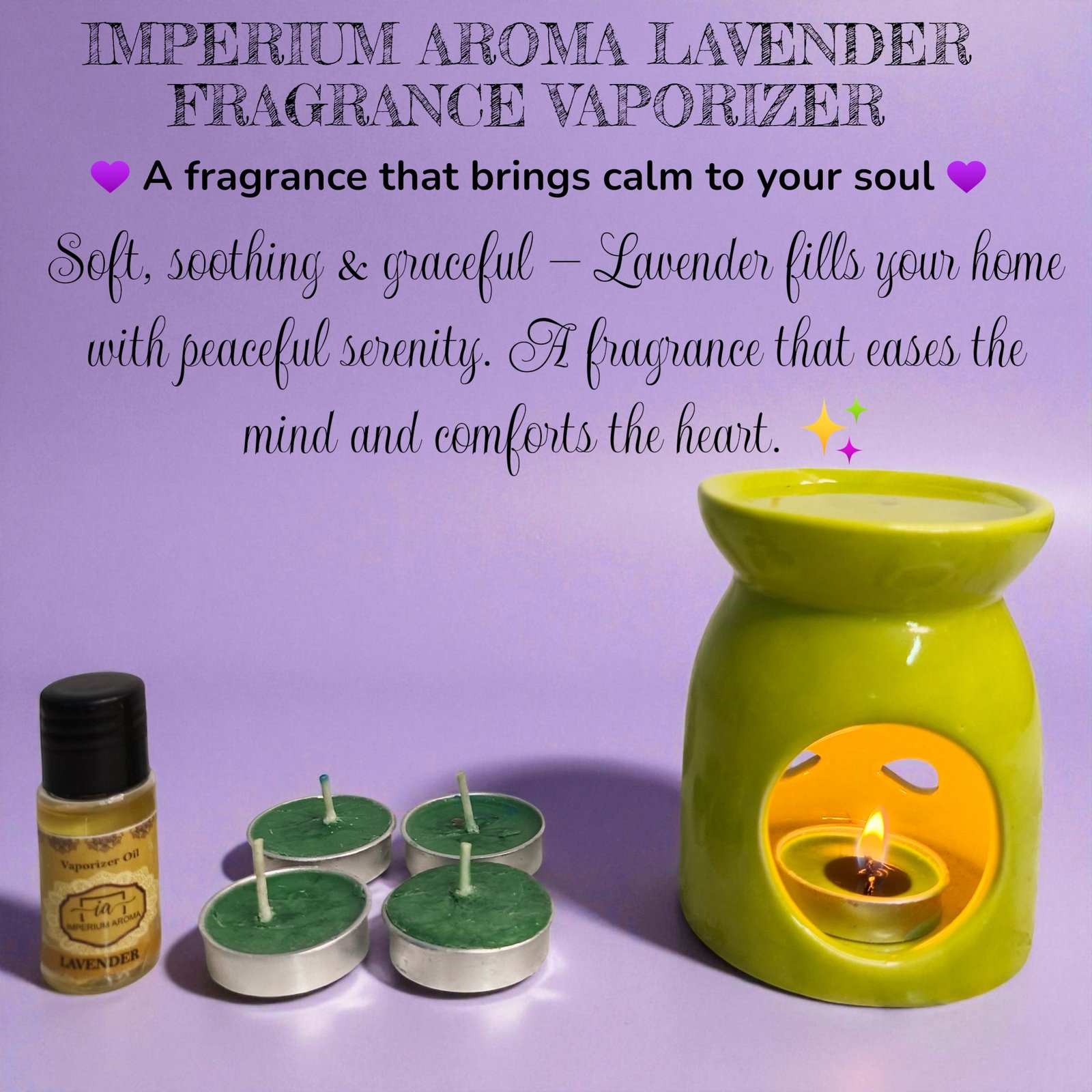 Imperium Aroma Lavender Tealight Diffuser - Image 2
