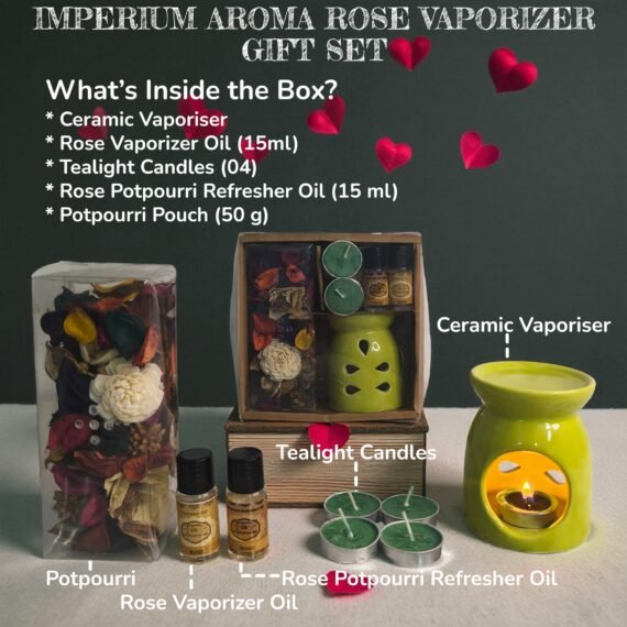 Imperium Aroma Rose Tealight Diffuser set