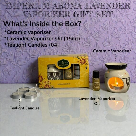 Imperium Aroma Lavender Vaporizer Gift Set (Hand Painted)