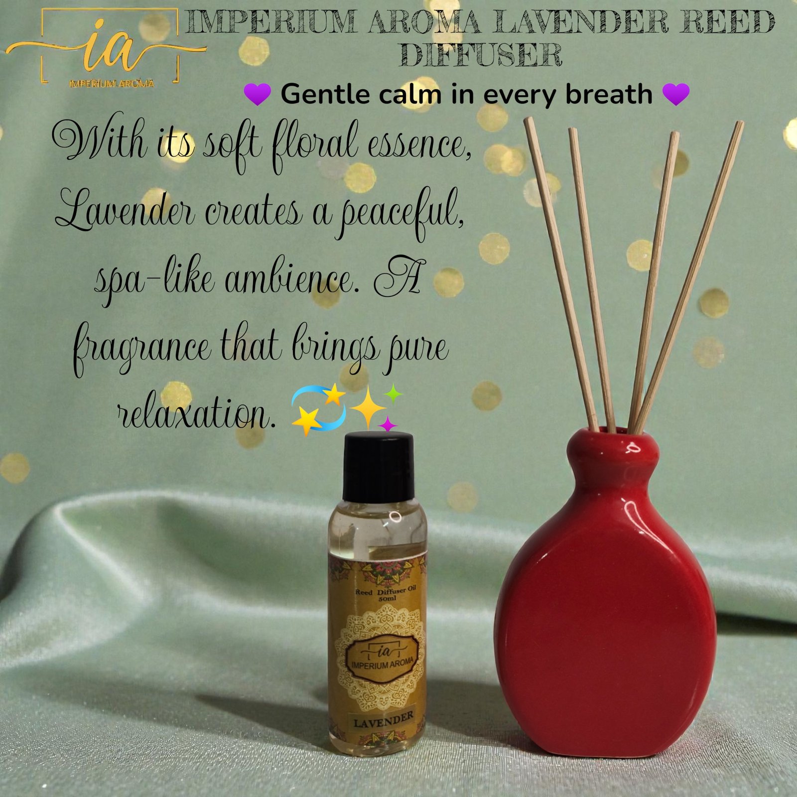 Imperium Aroma Lavender Reed Diffuser Set - Image 2