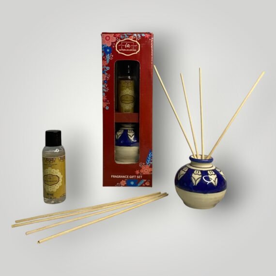 Imperium Aroma Rose Reed Diffuser Set (Hand Painted)