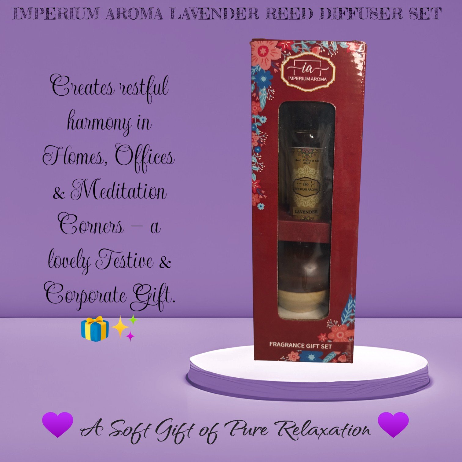 Imperium Aroma Lavender Reed Diffuser Set - Image 5