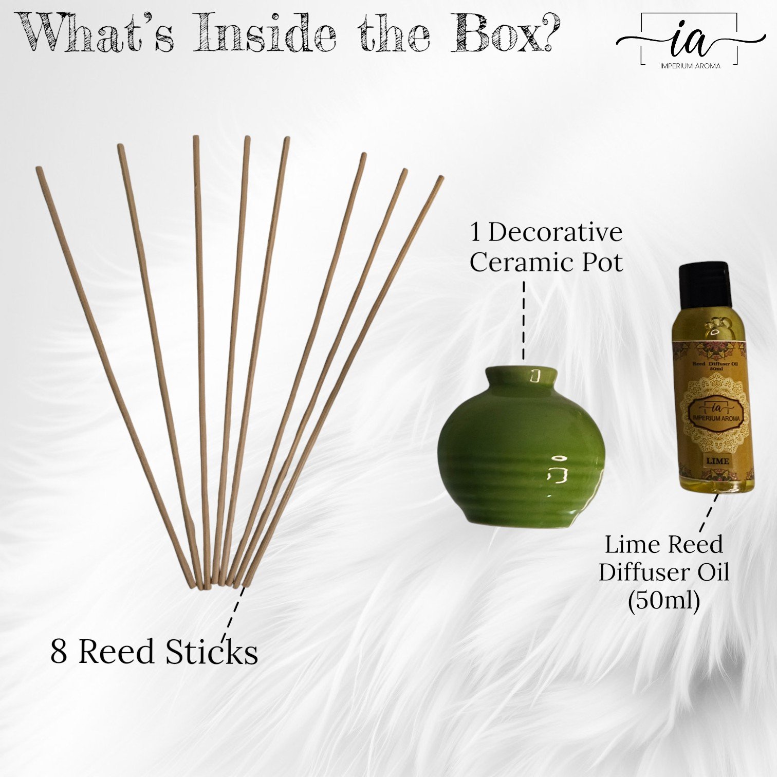 Imperium Aroma Lime Reed Diffuser Set - Image 2