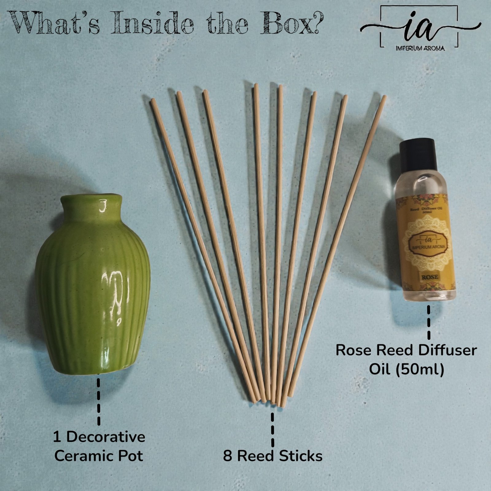 Imperium Aroma Rose Reed Diffuser Set - Image 4
