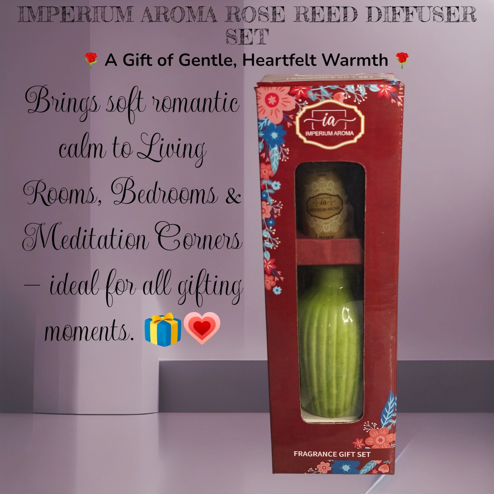 Imperium Aroma Rose Reed Diffuser Set - Image 5