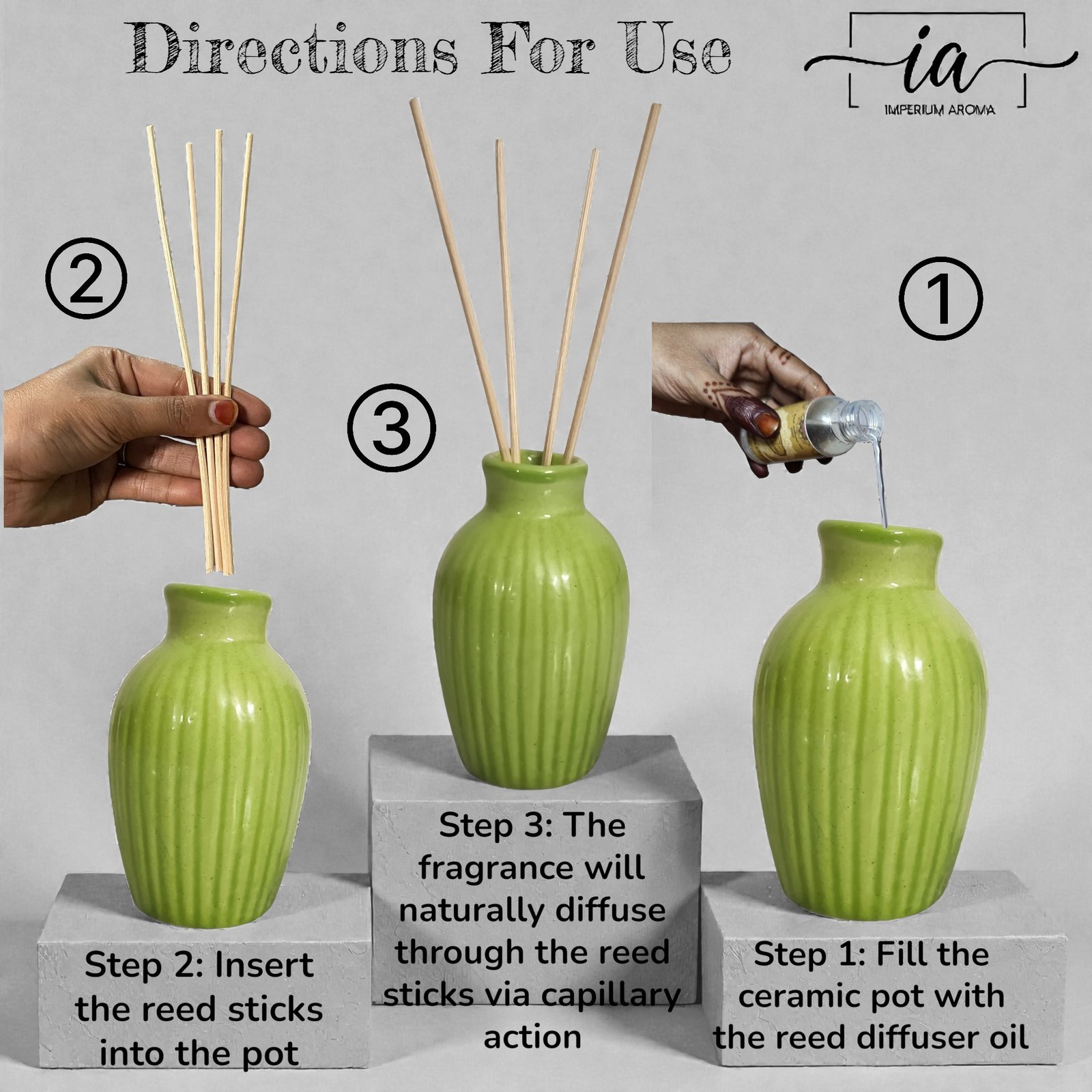 Imperium Aroma Rose Reed Diffuser Set - Image 3