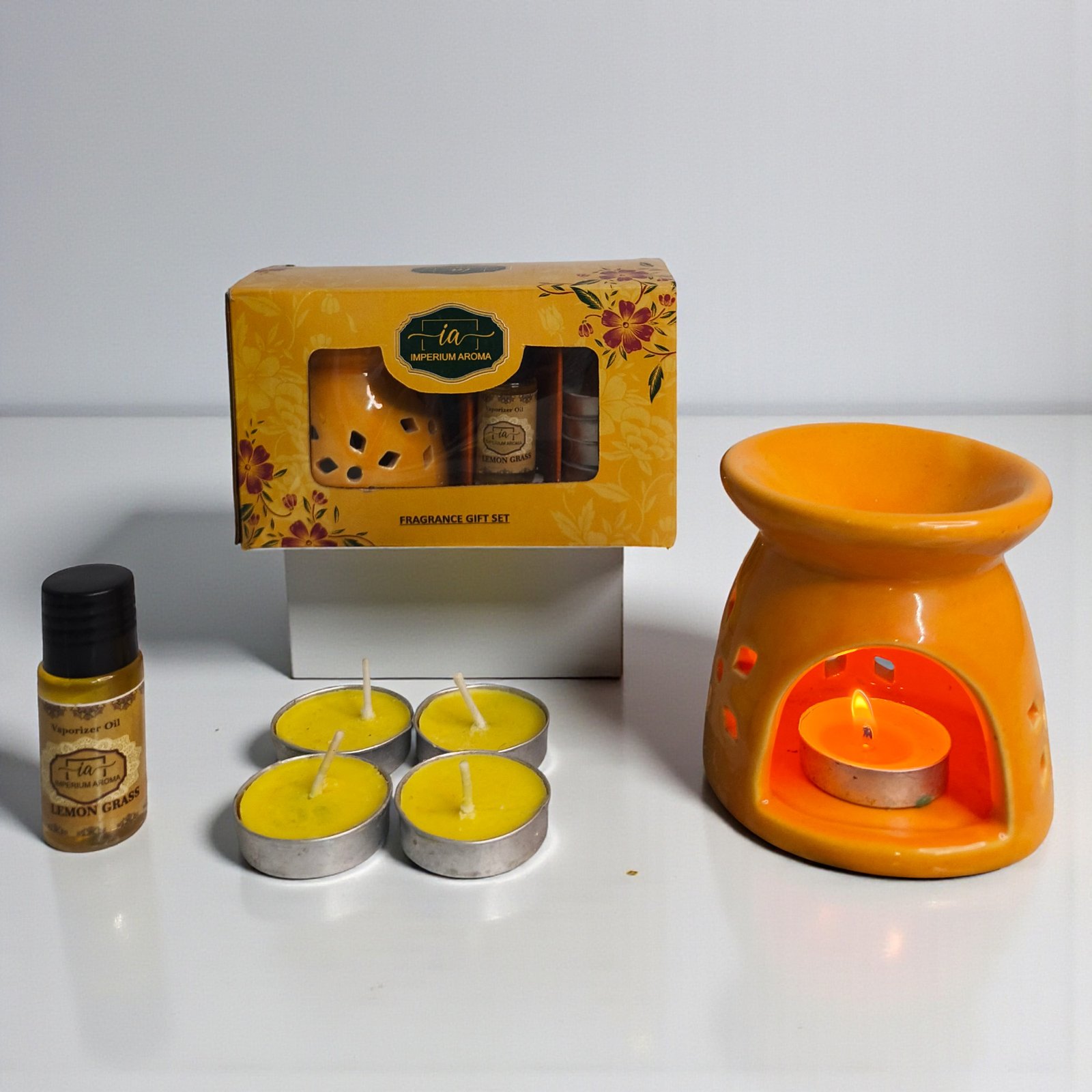 Imperium Aroma Lemongrass Tealight Diffuser Set - Image 5