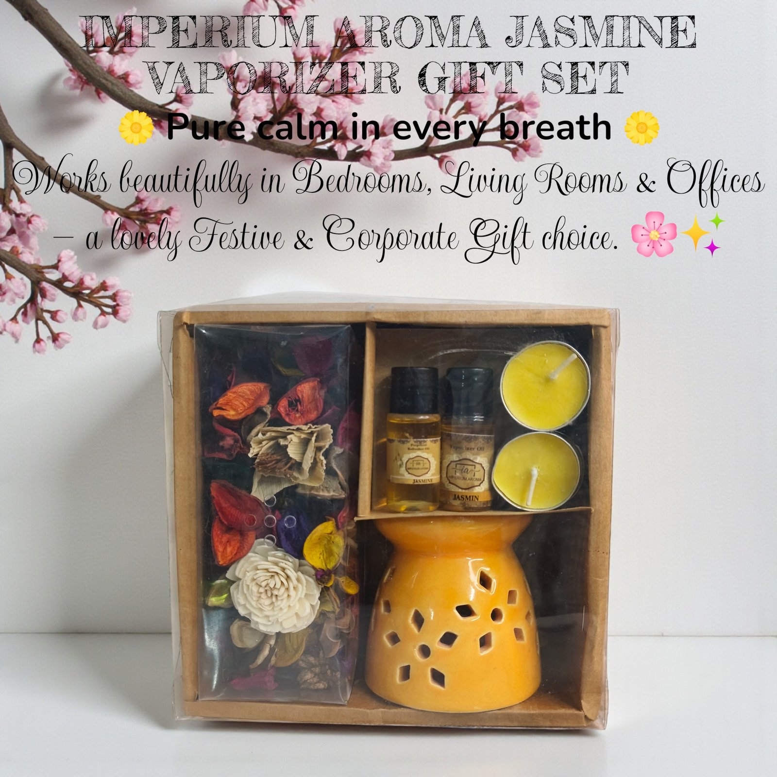 Imperium Aroma Jasmine Tealight Diffuser set - Image 5