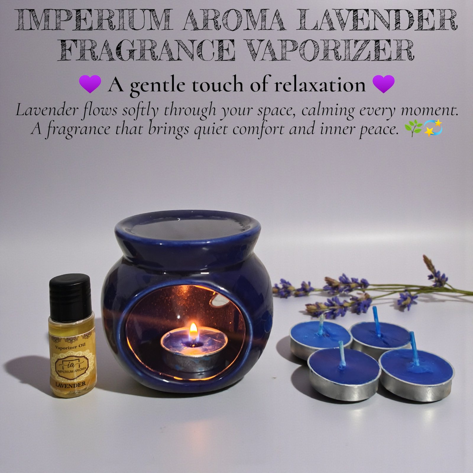 Imperium Aroma Lavender Tealight Diffuser - Image 2