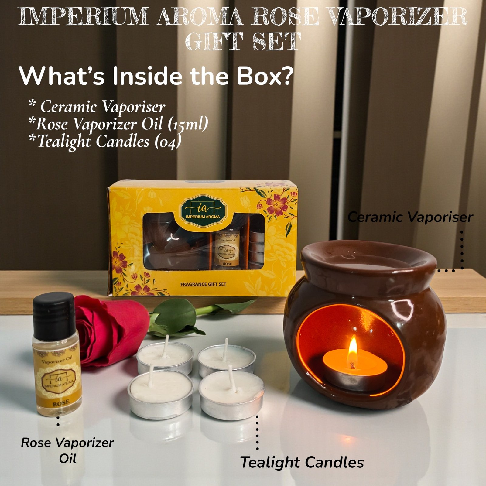 Imperium Aroma Rose Tealight Diffuser
