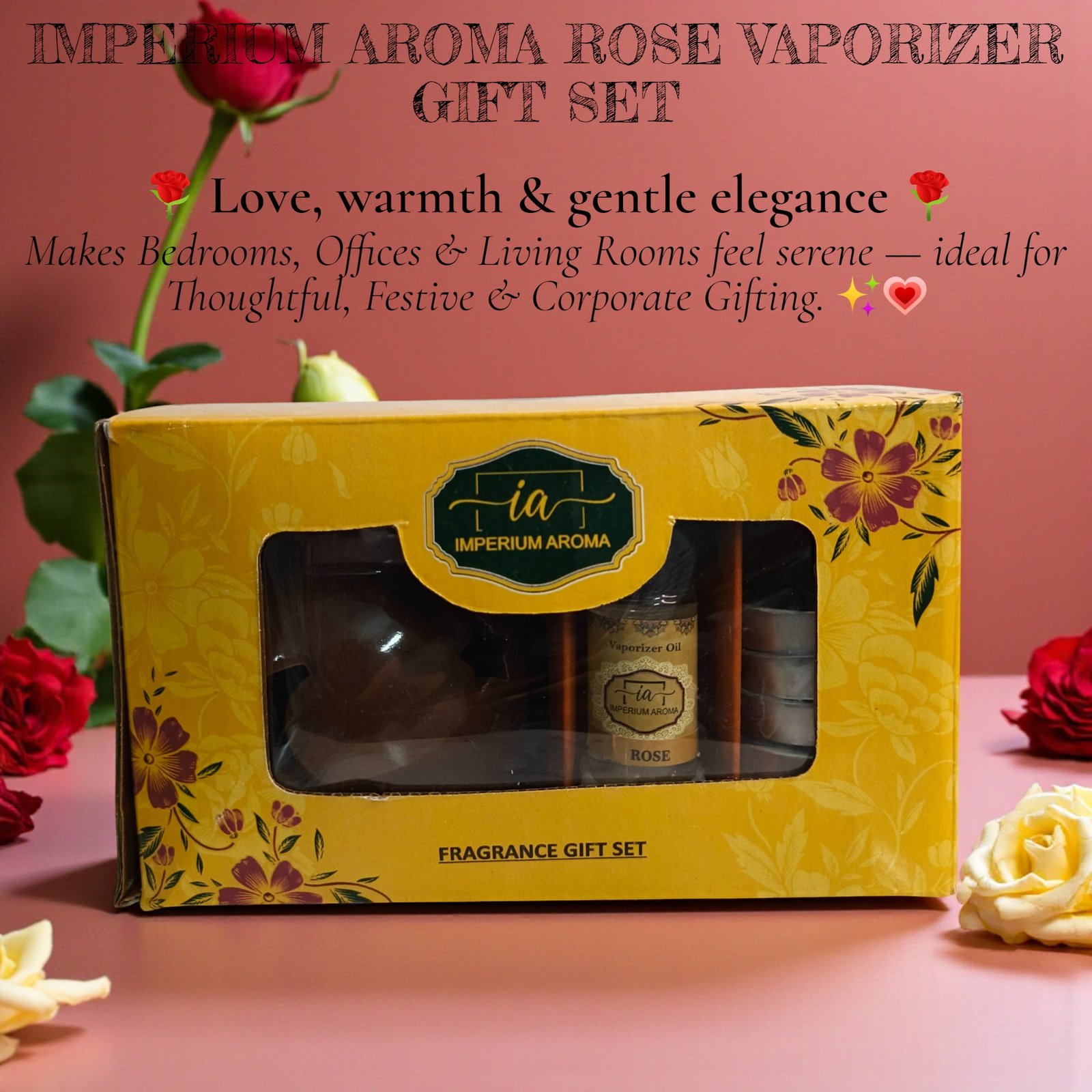 Imperium Aroma Rose Tealight Diffuser - Image 5