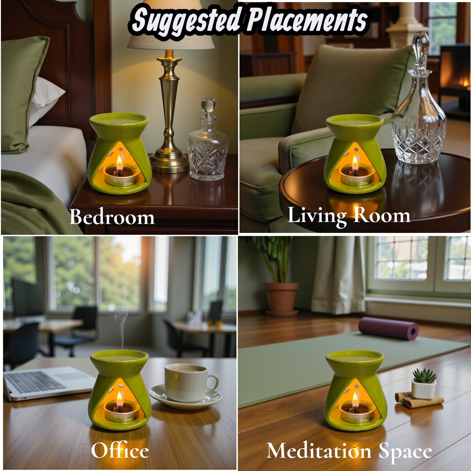 Imperium Aroma Lavender Tealight Diffuser Set - Image 2