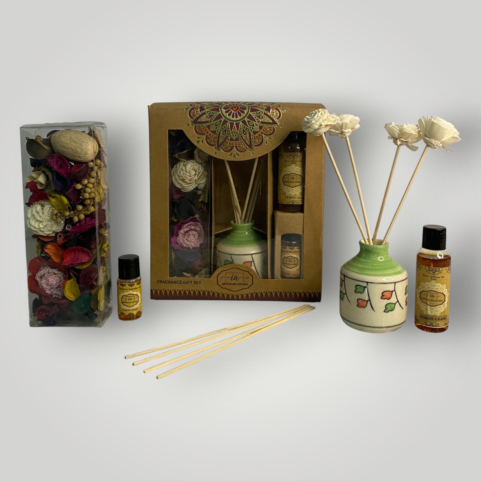 Imperium Aroma Lemongrass Reed Diffuser Gift Set